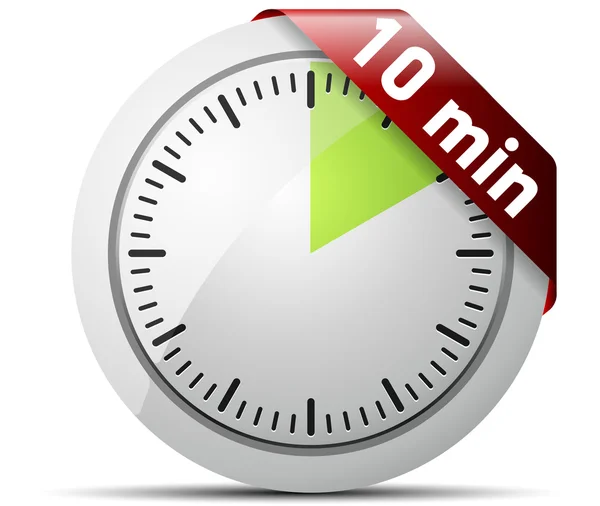 10 Minutes timer — Stock Vector