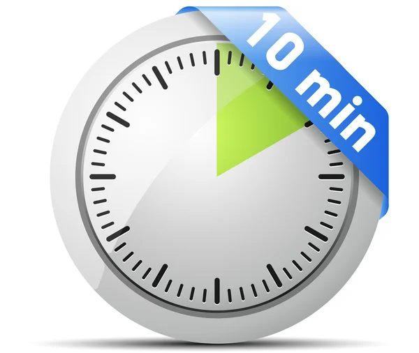 10 Minutes timer — Stock Vector