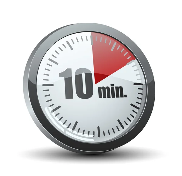 10 minuten timer — Stockvector