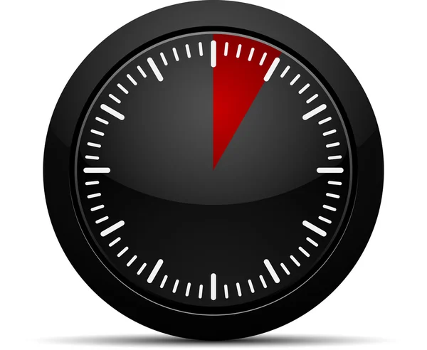 Minuterie 5 minutes — Image vectorielle
