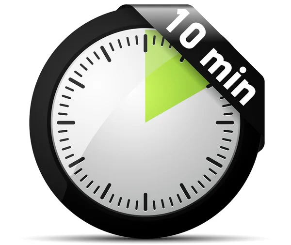 10 minuten timer — Stockvector