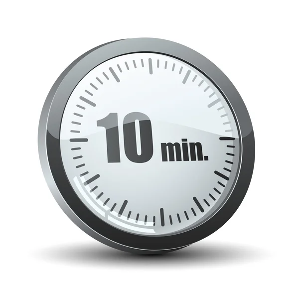 10 minuter timer — Stock vektor