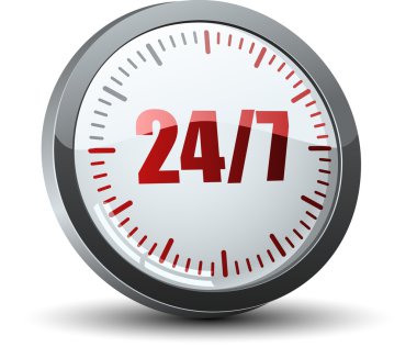24 7 hizmet düğmesi