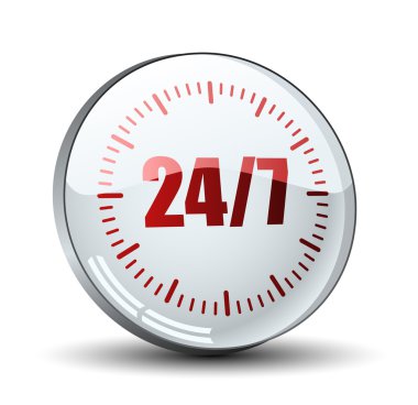 24 7 hizmet düğmesi