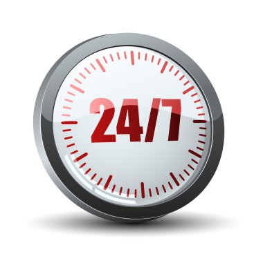 24 7 hizmet düğmesi