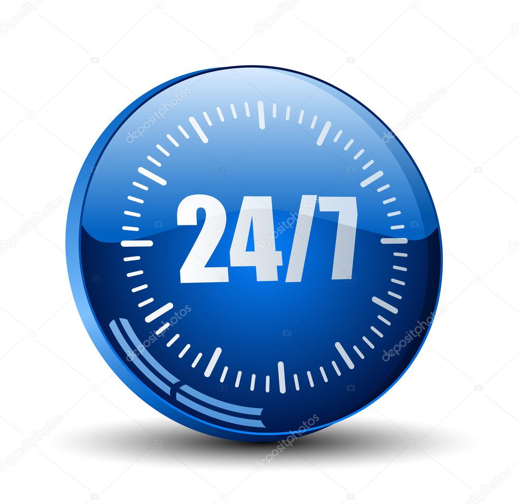 24 7 service button