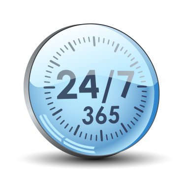 24 7 hizmet düğmesi