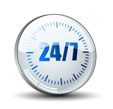 24 7 hizmet düğmesi