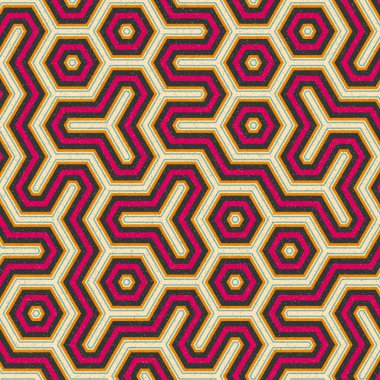 renkli altıgen kiremit bağlantısı sanat arkaplan tasarımı illüstrasyonu