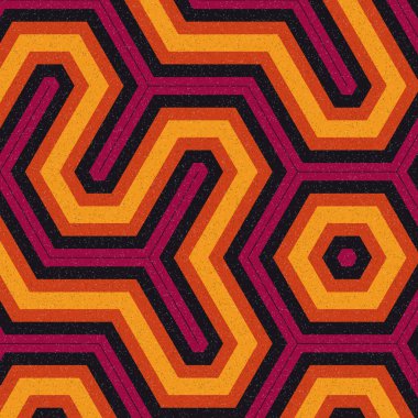 renkli altıgen kiremit bağlantısı sanat arkaplan tasarımı illüstrasyonu