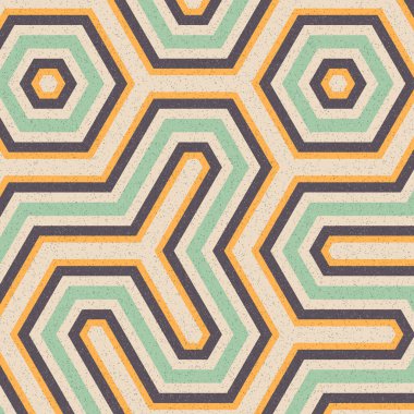 renkli altıgen kiremit bağlantısı sanat arkaplan tasarımı illüstrasyonu