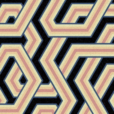 renkli altıgen kiremit bağlantısı sanat arkaplan tasarımı illüstrasyonu