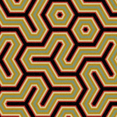 renkli altıgen kiremit bağlantısı sanat arkaplan tasarımı illüstrasyonu