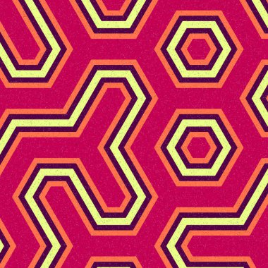 renkli altıgen kiremit bağlantısı sanat arkaplan tasarımı illüstrasyonu