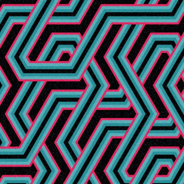 renkli altıgen kiremit bağlantısı sanat arkaplan tasarımı illüstrasyonu