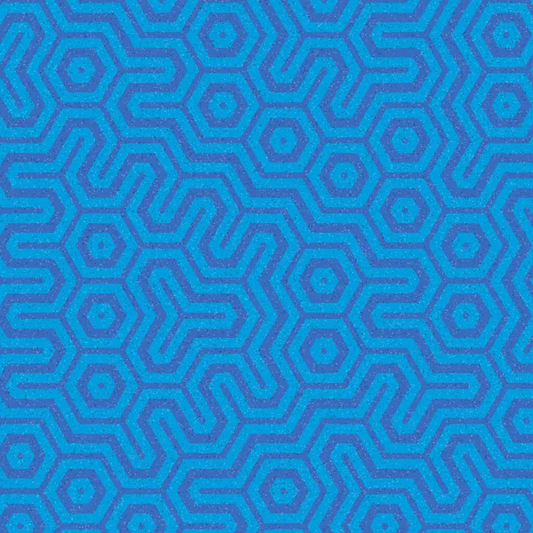 カラフルな六角形タイルの接続アートの背景デザインイラスト — ストックベクタ