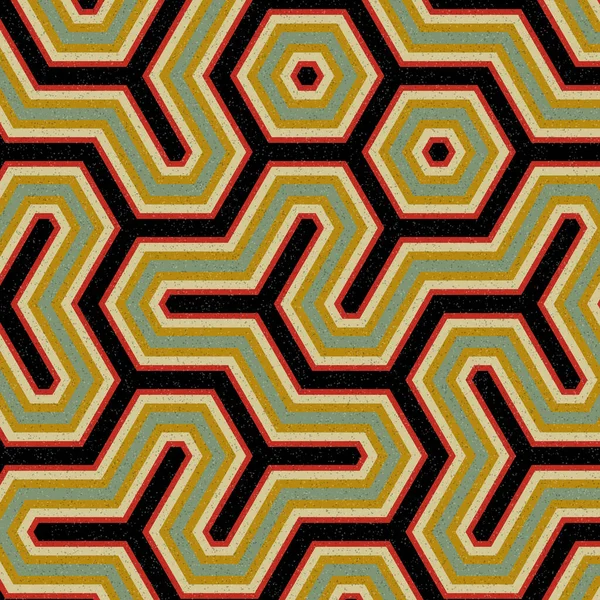 renkli altıgen kiremit bağlantısı sanat arkaplan tasarımı illüstrasyonu