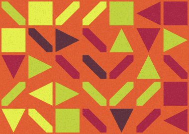 Soyut Geometrik Desen üretken hesaplama sanatı çizimi 