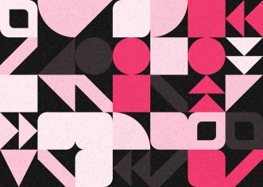 Soyut Geometrik Desen üretken hesaplama sanatı çizimi 