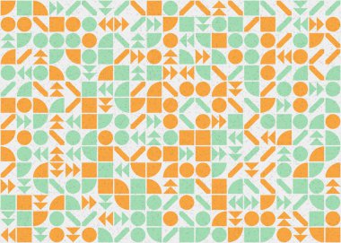 Soyut Geometrik Desen üretken hesaplama sanatı çizimi 