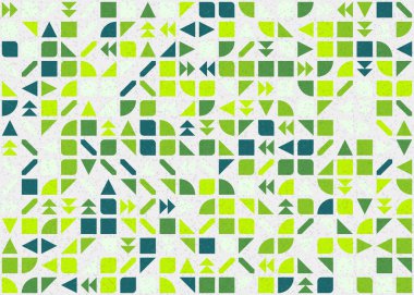 Soyut Geometrik Desen üretken hesaplama sanatı çizimi 