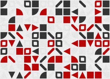 Soyut Geometrik Desen üretken hesaplama sanatı çizimi 