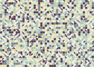 Soyut Geometrik Desen üretken hesaplama sanatı çizimi 