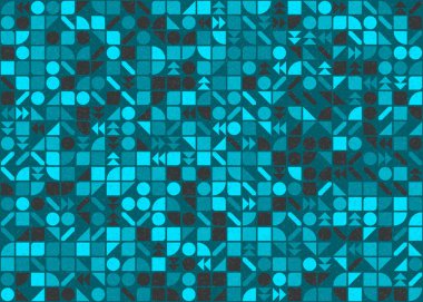 Soyut Geometrik Desen üretken hesaplama sanatı çizimi 