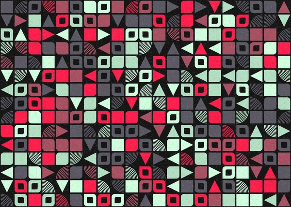 Abstrakte Geometrische Muster Generative Computergestützte Kunstillustration — Stockvektor