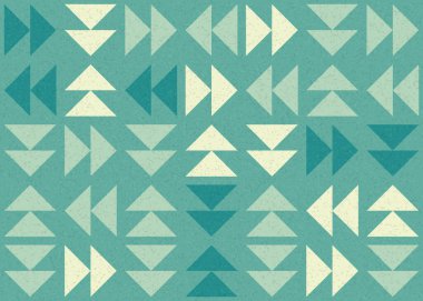 Üçgenli soyut geometrik desen, üretken hesaplama sanatı çizimi