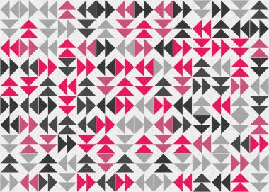 Üçgenli soyut geometrik desen, üretken hesaplama sanatı çizimi