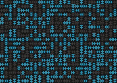 Üçgenli soyut geometrik desen, üretken hesaplama sanatı çizimi