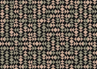 Üçgenli soyut geometrik desen, üretken hesaplama sanatı çizimi