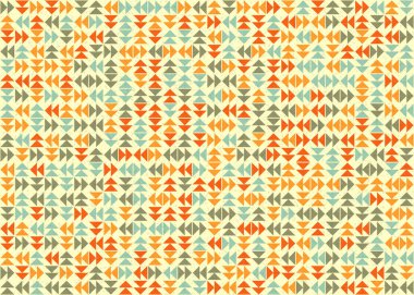 Üçgenli soyut geometrik desen, üretken hesaplama sanatı çizimi