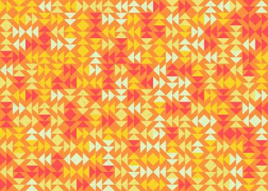 Üçgenli soyut geometrik desen, üretken hesaplama sanatı çizimi