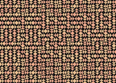 Üçgenli soyut geometrik desen, üretken hesaplama sanatı çizimi