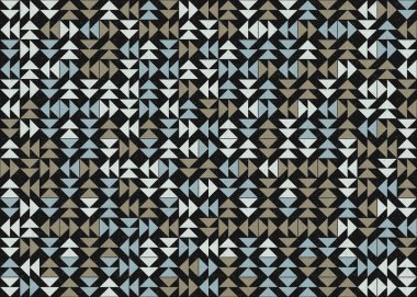 Üçgenli soyut geometrik desen, üretken hesaplama sanatı çizimi