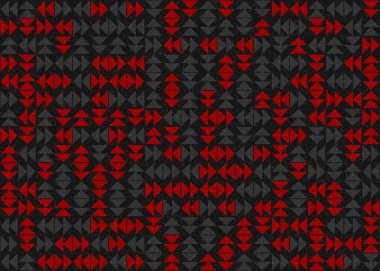 Üçgenli soyut geometrik desen, üretken hesaplama sanatı çizimi