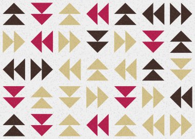 Üçgenli soyut geometrik desen, üretken hesaplama sanatı çizimi