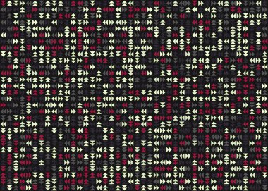 Üçgenli soyut geometrik desen, üretken hesaplama sanatı çizimi