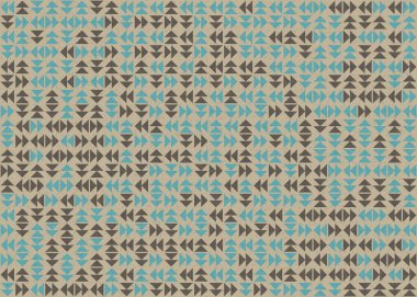 Üçgenli soyut geometrik desen, üretken hesaplama sanatı çizimi