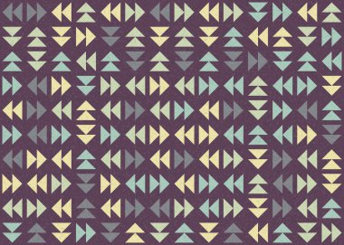 Üçgenli soyut geometrik desen, üretken hesaplama sanatı çizimi