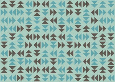 Üçgenli soyut geometrik desen, üretken hesaplama sanatı çizimi