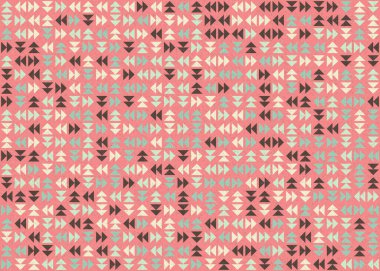 Üçgenli soyut geometrik desen, üretken hesaplama sanatı çizimi