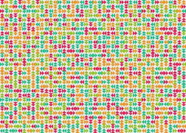 Üçgenli soyut geometrik desen, üretken hesaplama sanatı çizimi