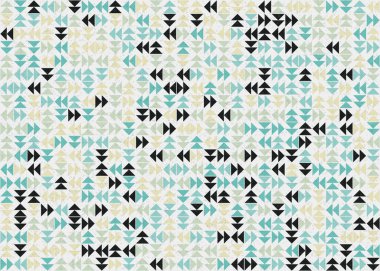 Üçgenli soyut geometrik desen, üretken hesaplama sanatı çizimi