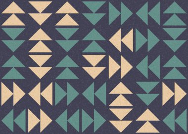 Üçgenli soyut geometrik desen, üretken hesaplama sanatı çizimi