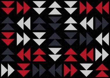 Üçgenli soyut geometrik desen, üretken hesaplama sanatı çizimi