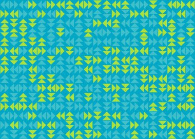 Üçgenli soyut geometrik desen, üretken hesaplama sanatı çizimi