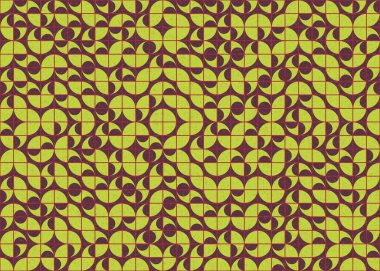 Soyut Geometrik Desen üretken hesaplama sanatı çizimi 